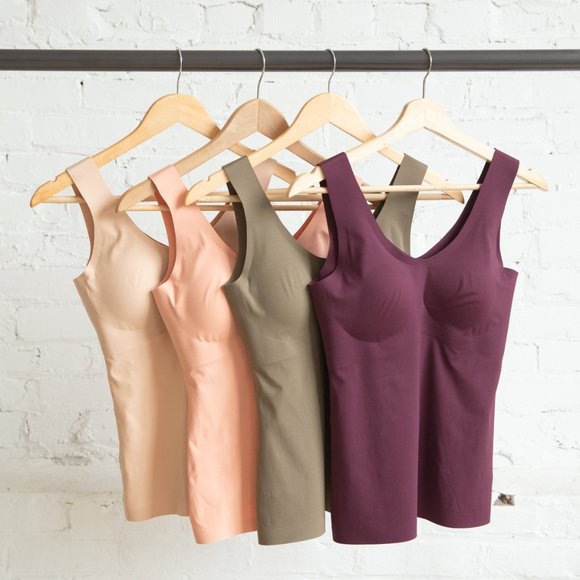 KNIX 34” Medium LuxeLift Tank Plum Built-In Bra - Picture 5 of 16